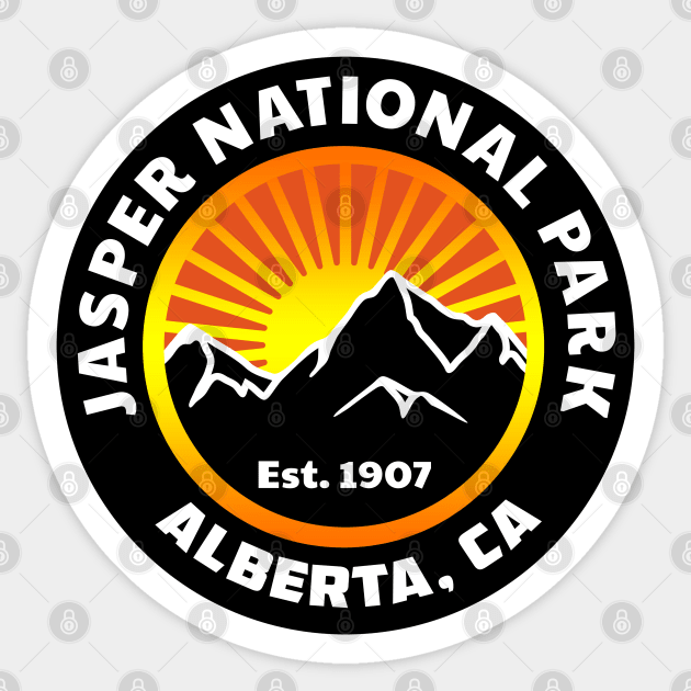 Jasper National Park Alberta Canada Rocky Mountains Rockies Sticker by TravelTime